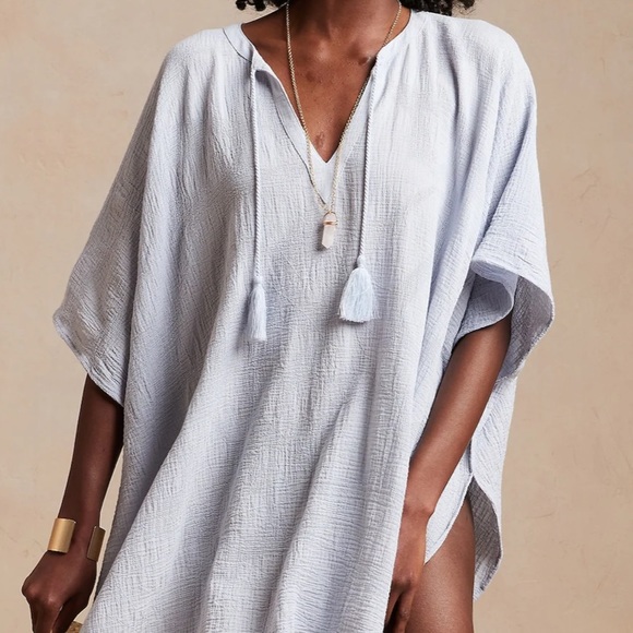 Banana Republic Factory Other - NWT Banana Republic 100% cotton oversized Beach coverups ONLY BLUE LEFT
